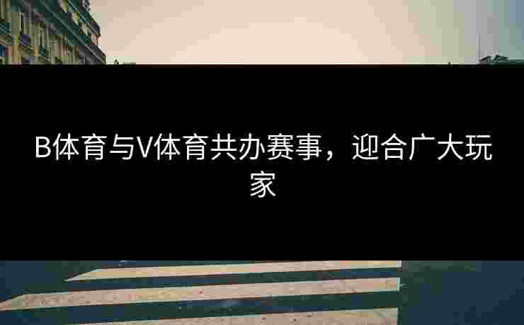 B体育与V体育共办赛事，迎合广大玩家