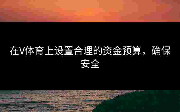 在V体育上设置合理的资金预算,确保安全 在V体育上设置合理的资金预算,确保安全