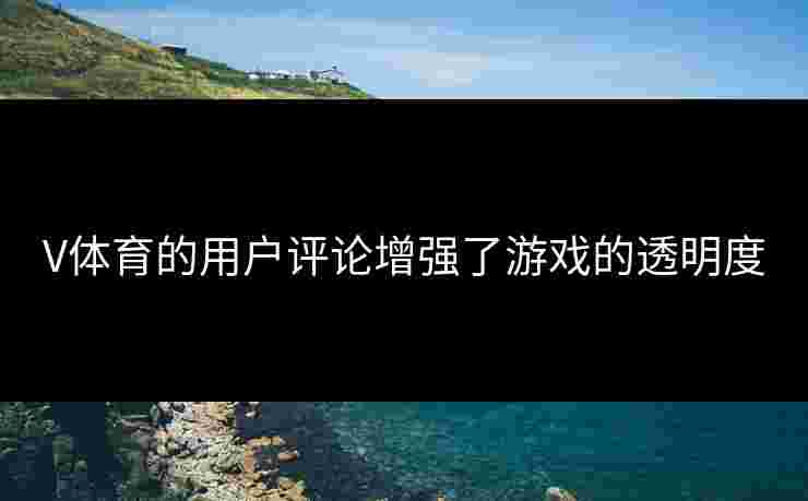 V体育的用户评论增强了游戏的透明度