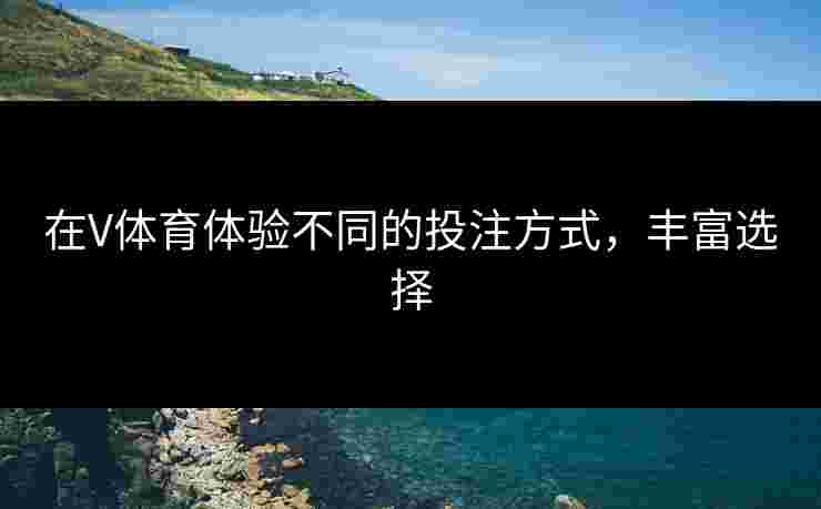 在V体育体验不同的投注方式，丰富选择